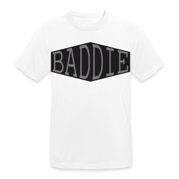 Baddie Retro Streetwear Vibes - Männer T-Shirt atmungsaktiv - Weiß - Vorne - AI Model Male 185 dark (185cm)