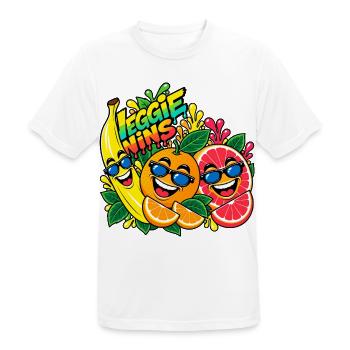 Veggie Wins Obst - Männer T-Shirt atmungsaktiv - Weiß - Vorne - AI Model Male 185 dark (185cm)