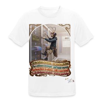 Heuschrecke JOGUE Software Entwickler IT Pop Art - Männer T-Shirt atmungsaktiv - Weiß - Vorne - AI Model Male 185 dark (185cm)
