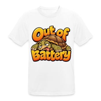 Landschildkröte - Männer T-Shirt atmungsaktiv - Weiß - Vorne - AI Model Male 185 dark (185cm)