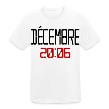 Geburtstag Dezember 2006, Französisch - Männer T-Shirt atmungsaktiv - Weiß - Vorne - AI Model Male 185 dark (185cm)