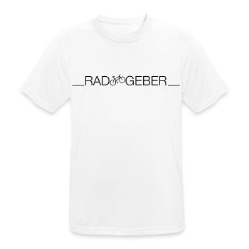 Radgeber – Lustiges Fahrrad Wortspiel für Biker - Männer T-Shirt atmungsaktiv - Weiß - Vorne - AI Model Male 185 dark (185cm)