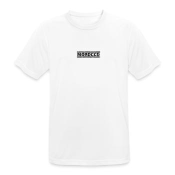 Maroc - T-shirt respirant Homme - blanc - Devant - AI Model Male 185 dark (185cm)