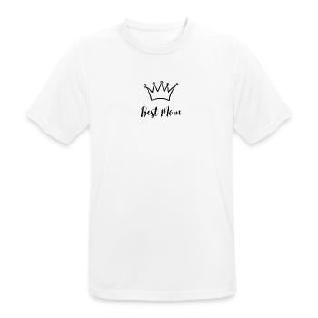 Best Mom - Männer T-Shirt atmungsaktiv - Weiß - Vorne - AI Model Male 185 dark (185cm)