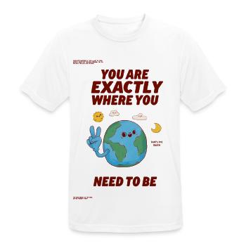 You patter! - Männer T-Shirt atmungsaktiv - Weiß - Vorne - AI Model Male 185 dark (185cm)