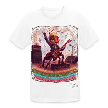 Ameise MALÚ Rock Gitarre E-Gitarre Band Pop Art - Männer T-Shirt atmungsaktiv - Weiß - Vorne - AI Model Male 185 dark (185cm)