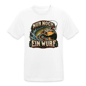 Nur Noch Ein Wurf Pike Design - Männer T-Shirt atmungsaktiv - Weiß - Vorne - AI Model Male 185 dark (185cm)