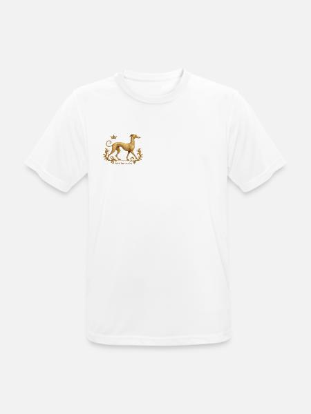Libérez le Galgo - Broderie n°01 - T-shirt respirant Homme - blanc