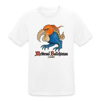 Mittelalterliches Ballchinian (1340) - Männer T-Shirt atmungsaktiv - Weiß - Vorne - AI Model Male 185 dark (185cm)