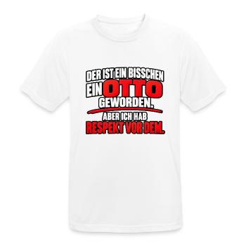Ein bisschen ein Otto – Lustiger Spruch - Männer T-Shirt atmungsaktiv - Weiß - Vorne - AI Model Male 185 dark (185cm)