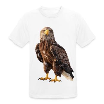 Seeadler Adler Eagle - Männer T-Shirt atmungsaktiv - Weiß - Vorne - AI Model Male 185 dark (185cm)