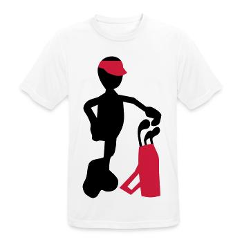 golf - Men's Breathable T-Shirt - white - Front - AI Model Male 185 dark (185cm)