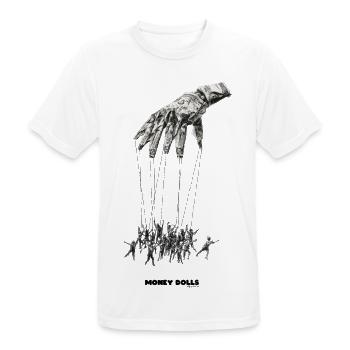 Money dolls - Männer T-Shirt atmungsaktiv - Weiß - Vorne - AI Model Male 185 dark (185cm)