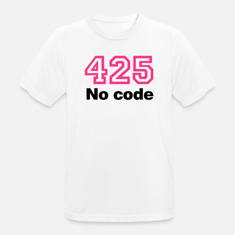 Error 425 No Code - Männer T-Shirt atmungsaktiv - Weiß