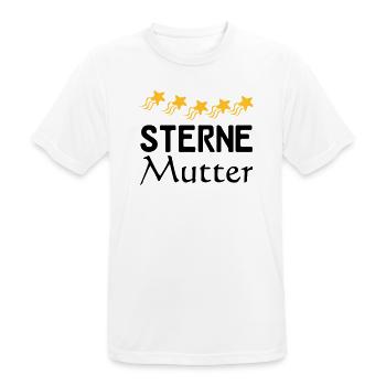 Sterne Mutter Mama Muttertag Familie Geschenk - Männer T-Shirt atmungsaktiv - Weiß - Vorne - AI Model Male 185 dark (185cm)