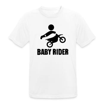 Baby Rider  - Männer T-Shirt atmungsaktiv - Weiß - Vorne - AI Model Male 185 dark (185cm)