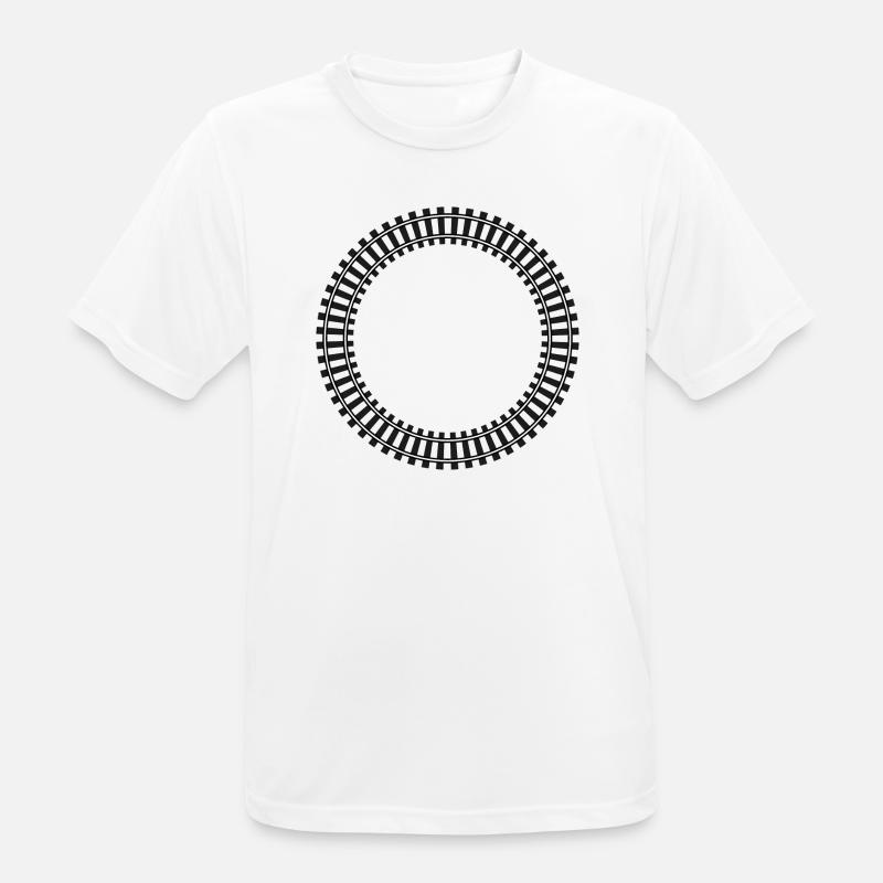 Model Railway Frame Rail Network - Men's Breathable T-Shirt - white
