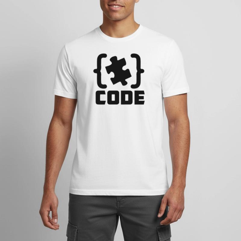 programmer Code puzzle piece solving Men's Breathable T-Shirt