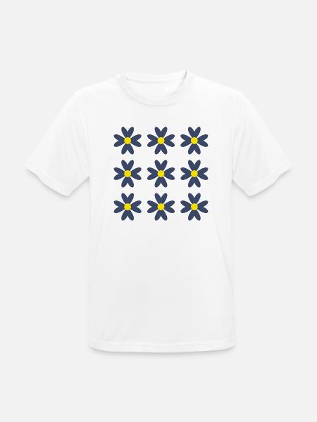 FLOWER. FLOWER. NATURE. ECOLOGY. ANNIVERSARY - Men's Breathable T-Shirt - white