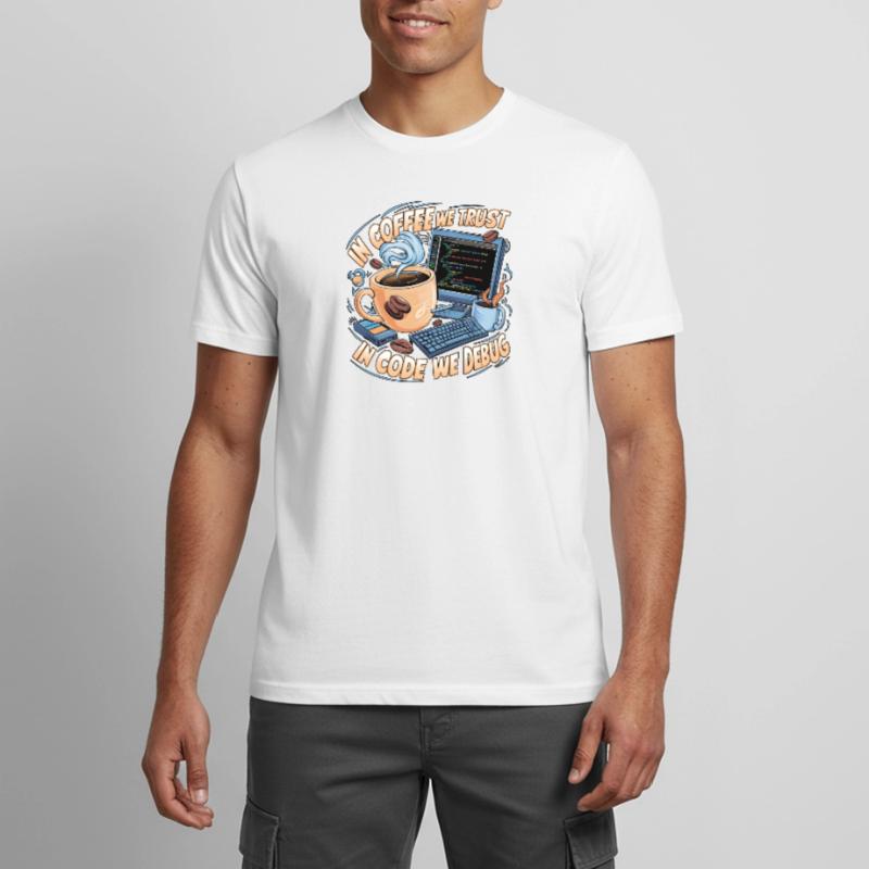KaffeeCode Debug: In Code Wir Debuggen Männer T-Shirt atmungsaktiv