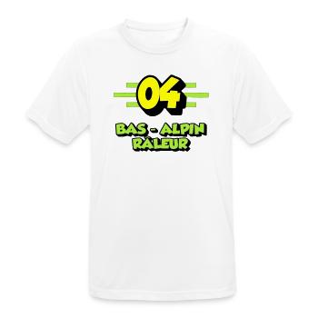 Grumbling Alpine Bottom - Men's Breathable T-Shirt - white - Front - AI Model Male 185 dark (185cm)