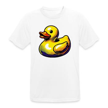 Caneton Canard Canard Canard - T-shirt respirant Homme - blanc - Devant - AI Model Male 185 dark (185cm)