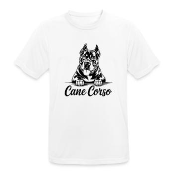 Cane Corso Dog Lover Design for Animal Lovers - Men's Breathable T-Shirt - white - Front - AI Model Male 185 dark (185cm)