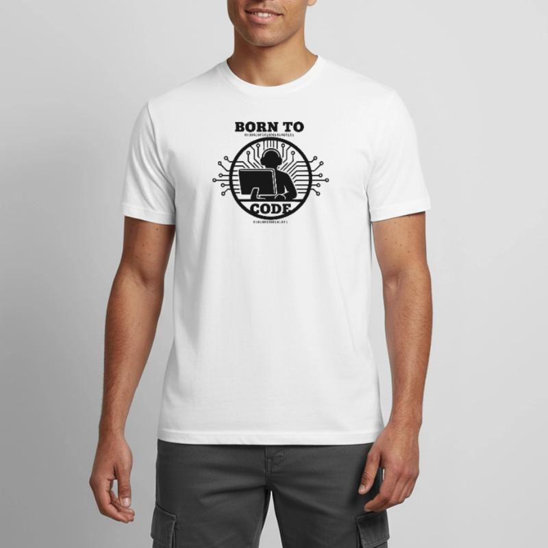 Coder Born to Code Programmer Men's Breathable T-Shirt