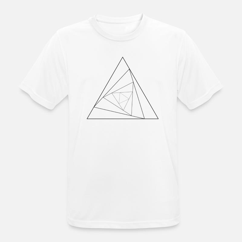 Triangular triangle - Men's Breathable T-Shirt - white