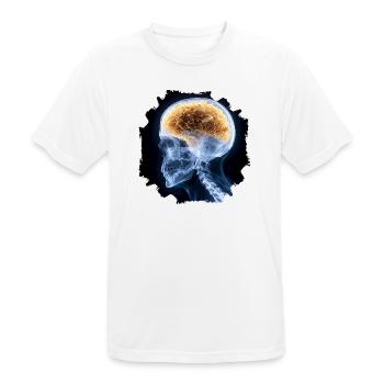 The other day at the X-ray - everything is fine - Men's Breathable T-Shirt - white - Front - AI Model Male 185 dark (185cm)