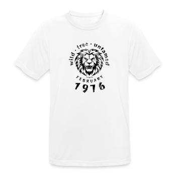 Sauvages, libres et indomptés depuis 02/1976 - T-shirt respirant Homme - blanc - Devant - AI Model Male 185 dark (185cm)