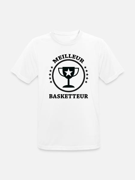 Best Basketball Player - Men's Breathable T-Shirt - white
