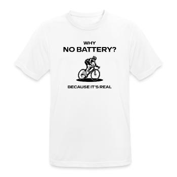 Cyclist silhouette - Männer T-Shirt atmungsaktiv - Weiß - Vorne - AI Model Male 185 dark (185cm)