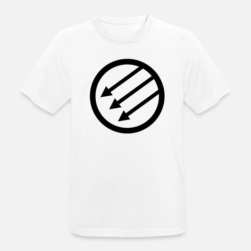 Iron Front / Eiserne Front / Järnfronten - Männer T-Shirt atmungsaktiv - Weiß