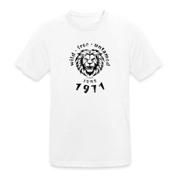 Wild, free & untamed since 06/1971 - Men's Breathable T-Shirt - white - Front - AI Model Male 185 dark (185cm)