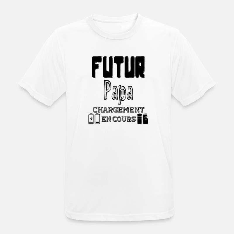 Daddy-to-be Loading In Progress - Men's Breathable T-Shirt - white