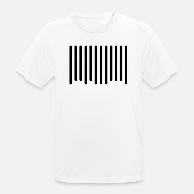 barcode - Men's Breathable T-Shirt - white