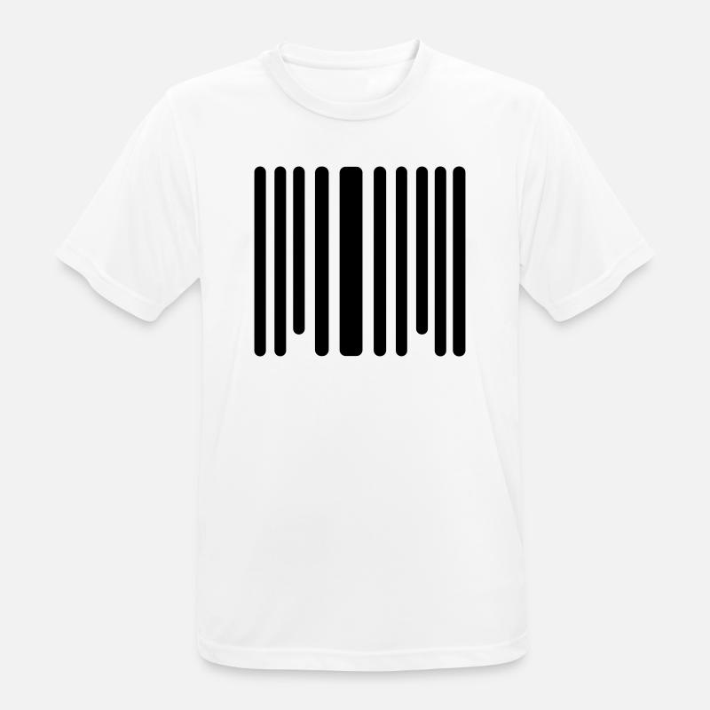 barcode - Men's Breathable T-Shirt - white