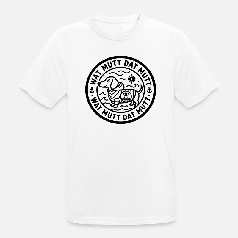wat mutt dat mutt dackel - Männer T-Shirt atmungsaktiv - Weiß