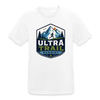 Ultra Trail Running - T-shirt respirant Homme - blanc - Devant - AI Model Male 185 dark (185cm)