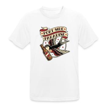 Port Side Flavour - Men's Breathable T-Shirt - white - Front - AI Model Male 185 dark (185cm)