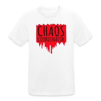 Chaos Coordinator Lustig Titel Eltern Lehrer Logo - Männer T-Shirt atmungsaktiv - Weiß - Vorne - AI Model Male 185 dark (185cm)