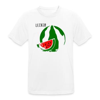 Melone - Männer T-Shirt atmungsaktiv - Weiß - Vorne - AI Model Male 185 dark (185cm)