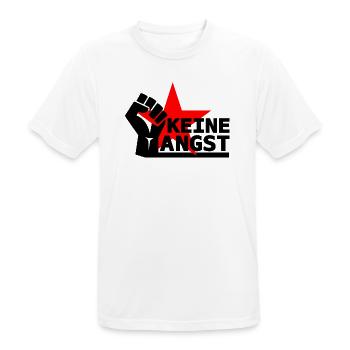 Widerstand - Keine Angst - Männer T-Shirt atmungsaktiv - Weiß - Vorne - AI Model Male 185 dark (185cm)