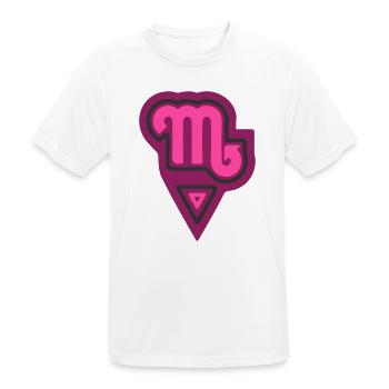 Zodiac Tribal Scorpio and Water - Men's Breathable T-Shirt - white - Front - AI Model Male 185 dark (185cm)
