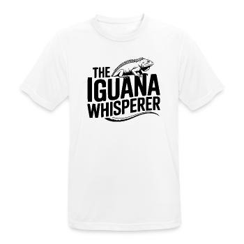 Le Murmureur d’Iguanes - T-shirt respirant Homme - blanc - Devant - AI Model Male 185 dark (185cm)