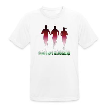 Chi va piano, va sano e va lontano - Männer T-Shirt atmungsaktiv - Weiß - Vorne - AI Model Male 185 dark (185cm)