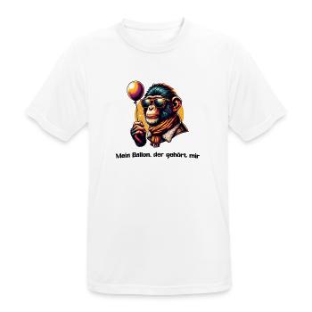 Mein Ballon, der gehört mir  - Männer T-Shirt atmungsaktiv - Weiß - Vorne - AI Model Male 185 dark (185cm)
