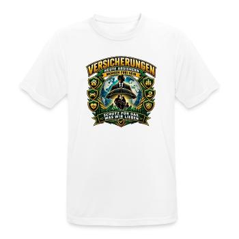 Versicherungsvertreter & Finanzberater | Finanzen  - Männer T-Shirt atmungsaktiv - Weiß - Vorne - AI Model Male 185 dark (185cm)