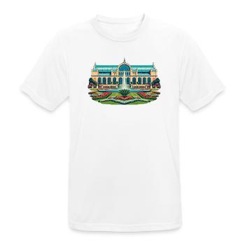 Flora Köln Retro - Männer T-Shirt atmungsaktiv - Weiß - Vorne - AI Model Male 185 dark (185cm)